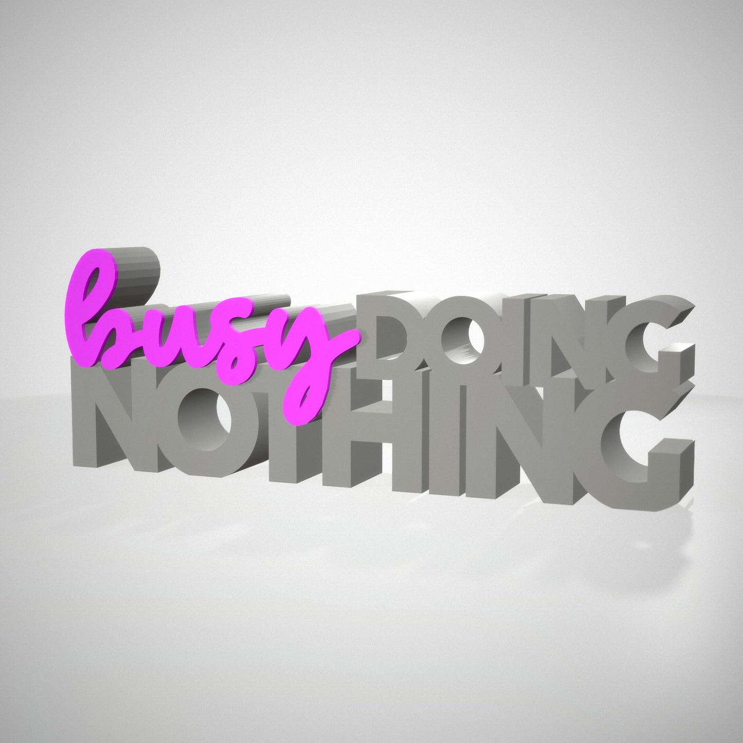 Busy doing nothing
