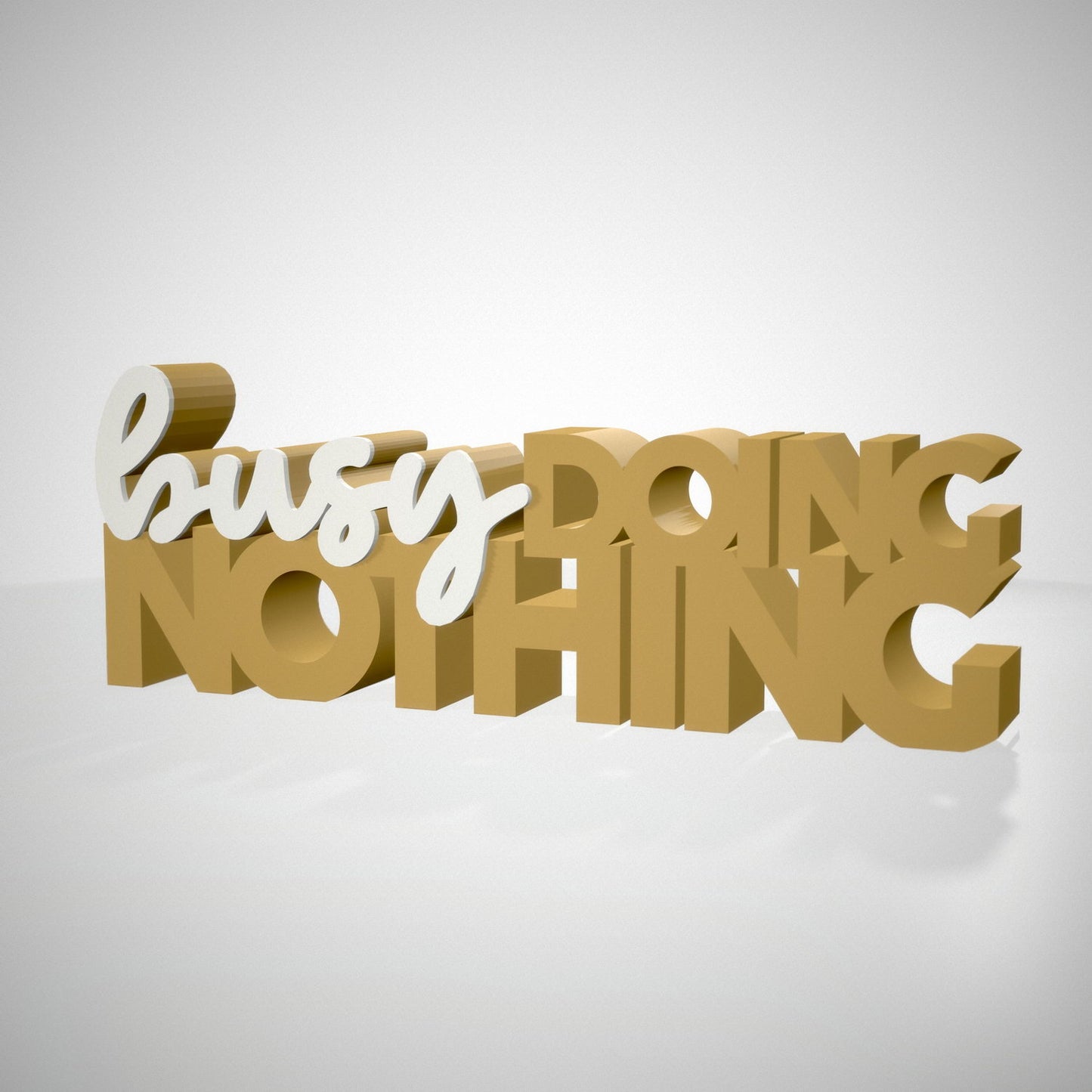 Busy doing nothing
