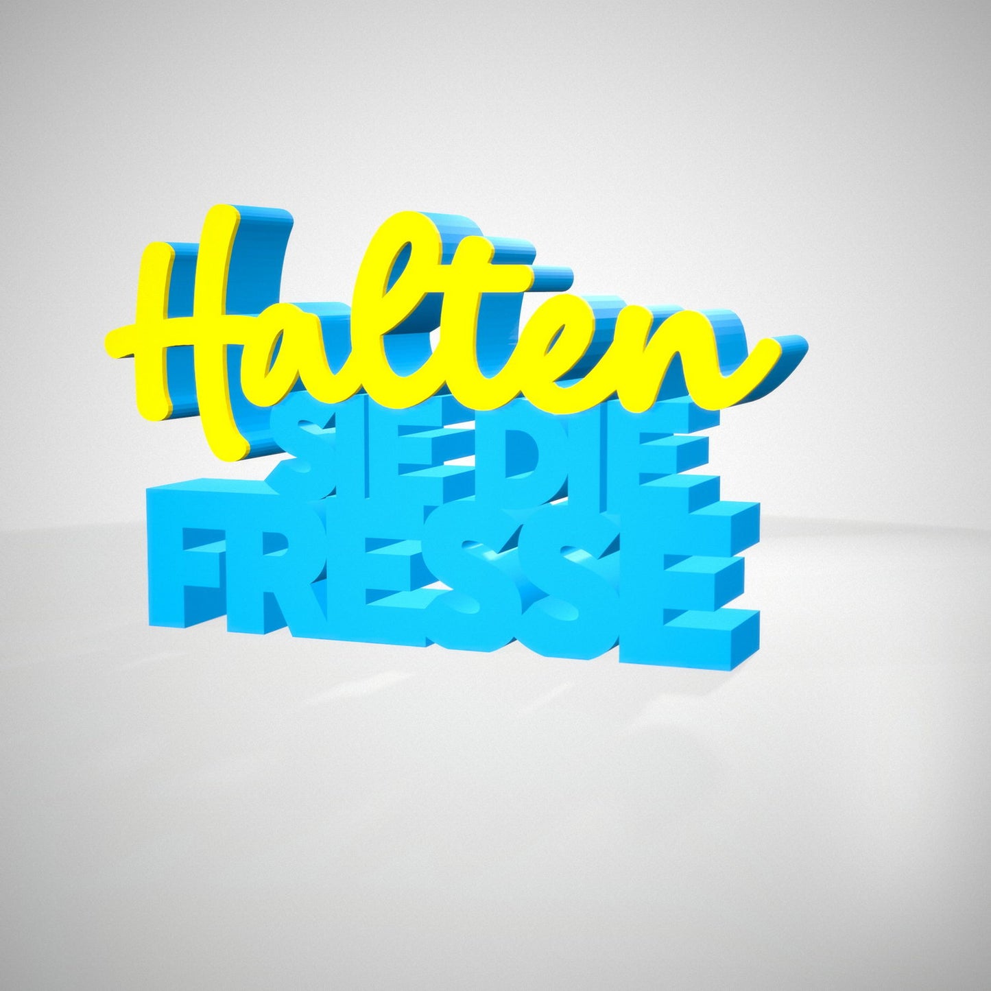 Halten Sie die Fresse