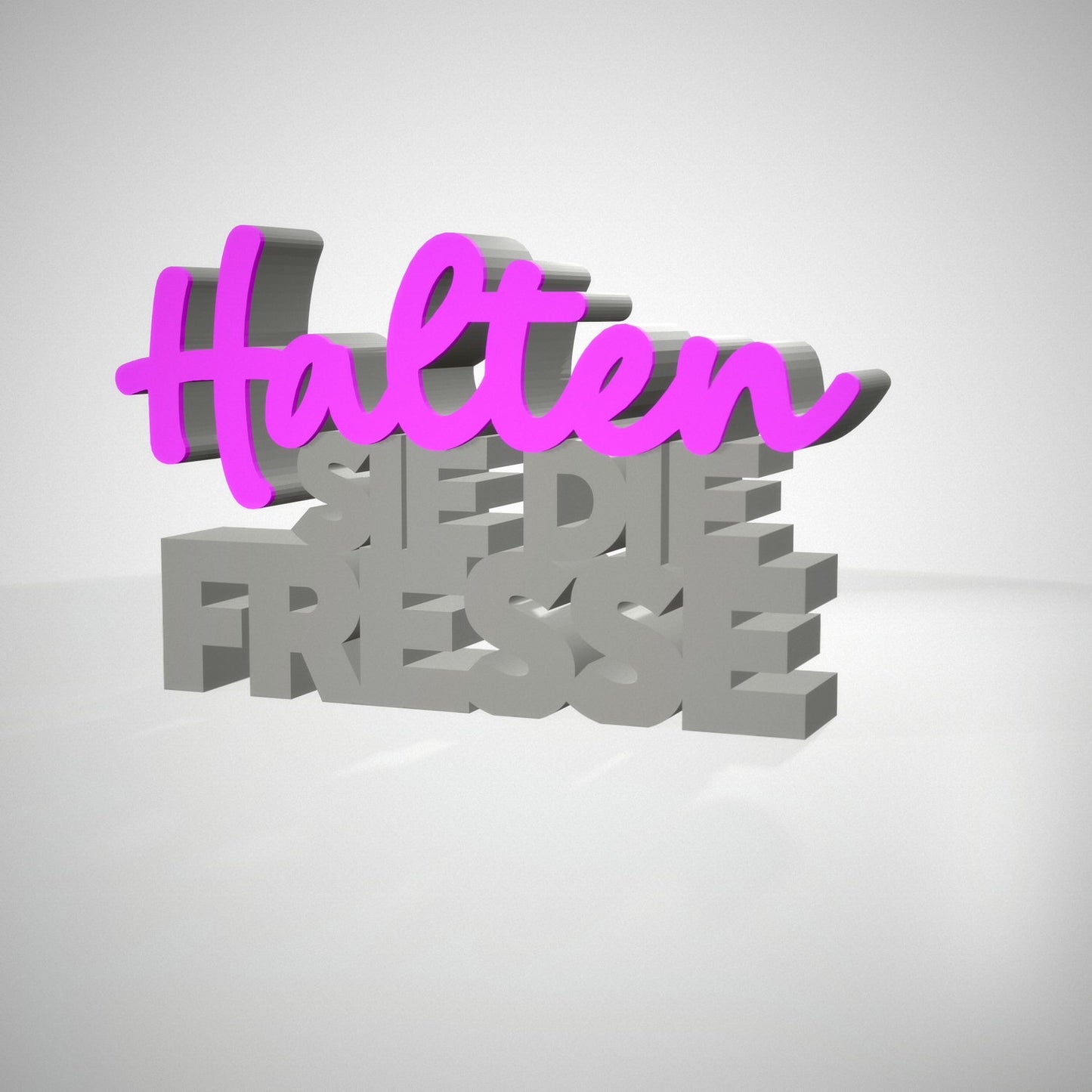 Halten Sie die Fresse