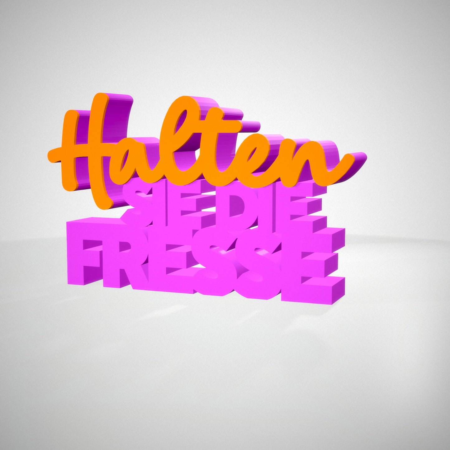Halten Sie die Fresse