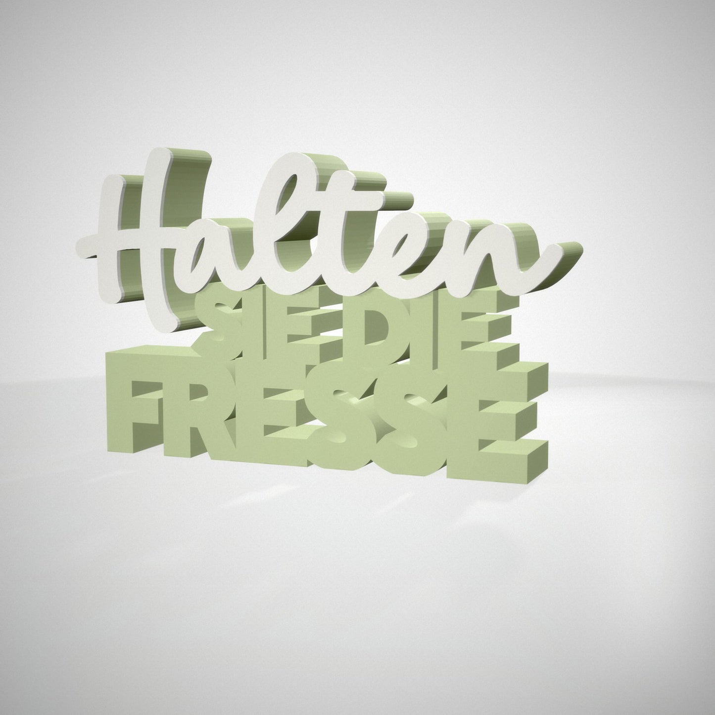 Halten Sie die Fresse